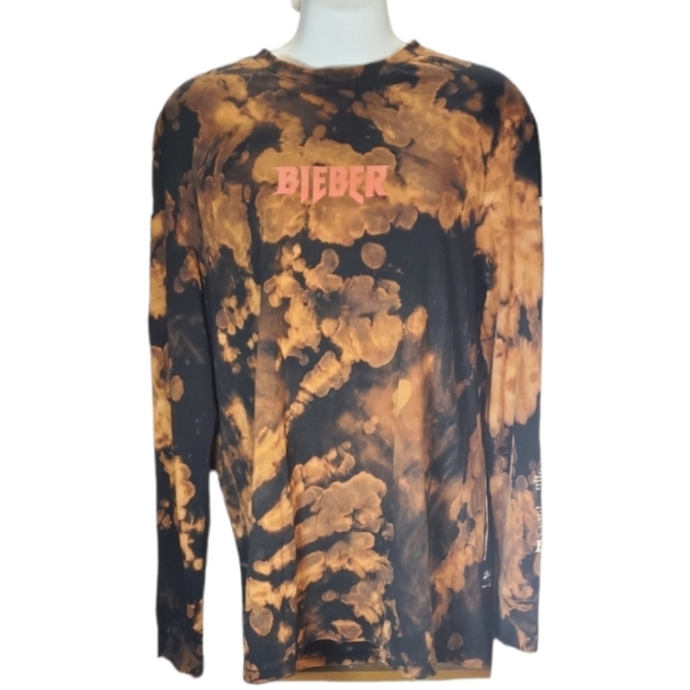 BIEBER space dye long sleeve convert tee M